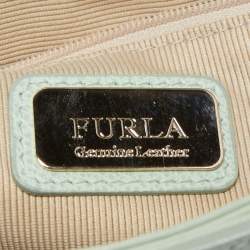 Pre Owned Furla Mint Green Leather Metropolis Shoulder Bag