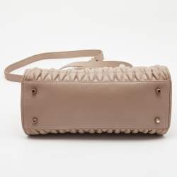 Pre Owned Furla Pink Leather Pin Cometa Tote