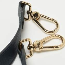 Pre Owned Furla Navy Blue Leather Metropolis S Top Handle Bag