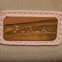 Furla Old Rose Leather Mini Metropolis Crossbody Bag