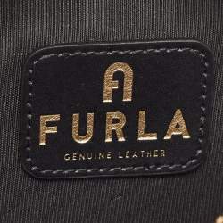 Furla Grey/Black Leather Amica Camera Crossbody Bag
