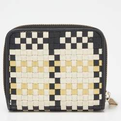Furla Tri Color Leather Zip Around Wallet