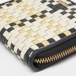 Furla Tri Color Leather Zip Around Wallet