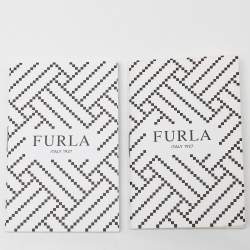 Furla Tri Color Leather Zip Around Wallet