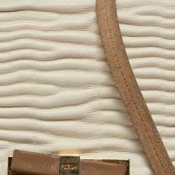 Furla Tri Color Leather Flap Crossbody Bag