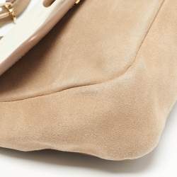 Furla Tri Color Leather Flap Crossbody Bag