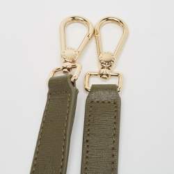 Pre Owned Furla Olive Green Leather Small Metropolis Crossbody Bag