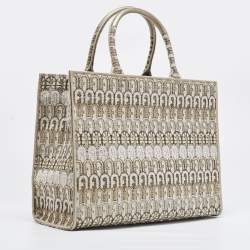 Pre Owned Furla Toni Ballerina Jacquard Fabric Large Opportunity Tote