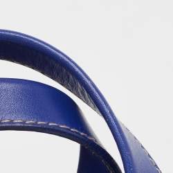 Pre Owned Furla Blue Leather Musa Tote