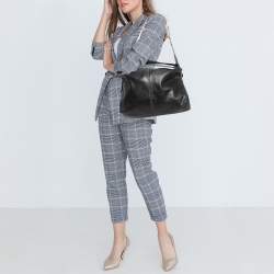 Furla Black Leather Elisabeth Hobo 