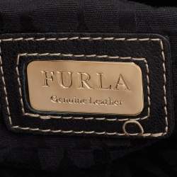 Furla Black Leather Elisabeth Hobo 
