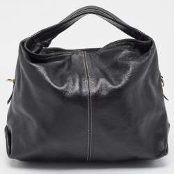 Furla Black Leather Elisabeth Hobo 