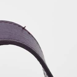 Pre Owned Furla Purple Suede and Leather Ring Handle Hobo