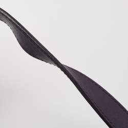 Pre Owned Furla Purple Suede and Leather Ring Handle Hobo