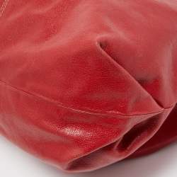 Pre Owned Furla Red Leather Hobo