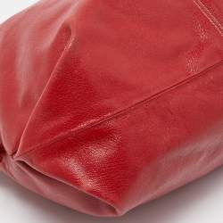 Pre Owned Furla Red Leather Hobo
