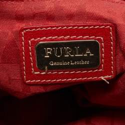 Pre Owned Furla Red Leather Hobo