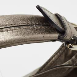 Pre Owned Furla Metallic Leather Hobo