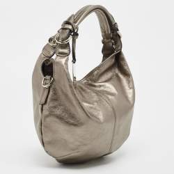 Pre Owned Furla Metallic Leather Hobo