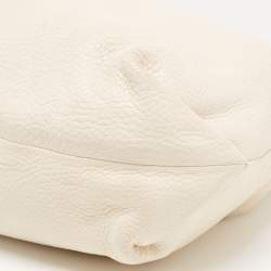 Furla White Leather Elisabeth Hobo