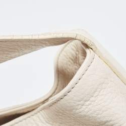 Furla White Leather Elisabeth Hobo