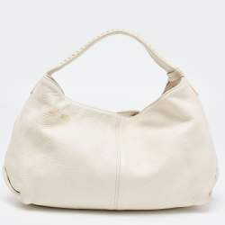 Furla White Leather Elisabeth Hobo