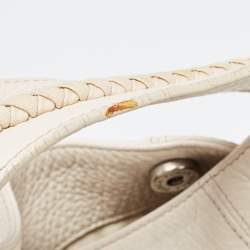 Furla White Leather Elisabeth Hobo