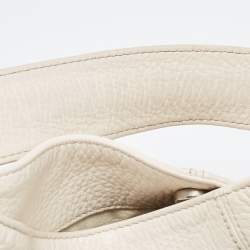 Furla White Leather Elisabeth Hobo