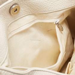 Furla White Leather Elisabeth Hobo