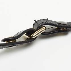 مملوكة مسبقًا Furla Black/Blue Leather Flap Shoulder Bag