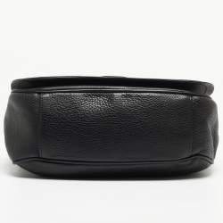 مملوكة مسبقًا Furla Black/Blue Leather Flap Shoulder Bag