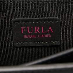 Pre Owned Furla Black Leather Mughetto Shoulder Bag