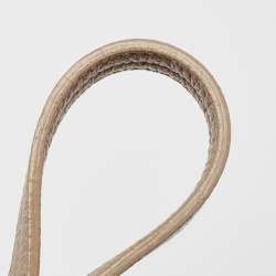 Pre Owned Furla Beige Leather Top Zip Tote