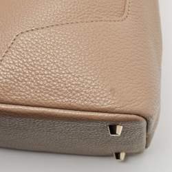 Pre Owned Furla Beige Leather Top Zip Tote