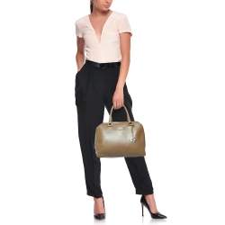 Pre Owned Furla Brown Leather Dolly Satchel