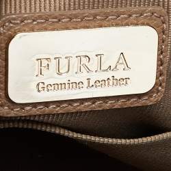 Pre Owned Furla Brown Leather Dolly Satchel