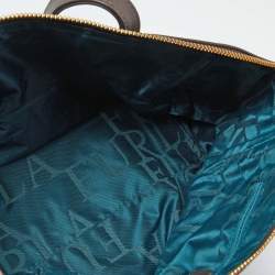 Pre Owned Furla Brown Leather Zip Satchel