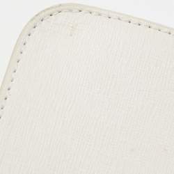 Pre Owned Furla Off White Leather Julia Top Handle Bag