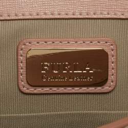 Furla Pink Leather Julia Top Handle Bag