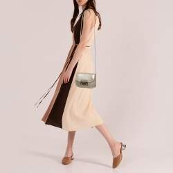 Furla Gold Leather Mini Metropolis Chain Crossbody Bag