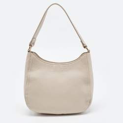 Pre Owned Furla Grey Leather Hobo