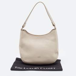 Pre Owned Furla Grey Leather Hobo