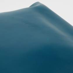 Pre Owned Furla Teal Leather Flap Tote