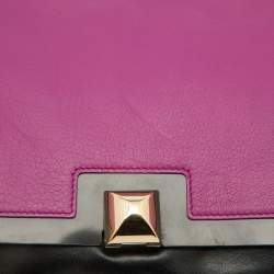 Furla Black/Pink Leather Cortina Top Handle Bag