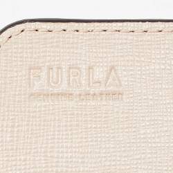 Furla Grey Leather Flap Continental Wallet