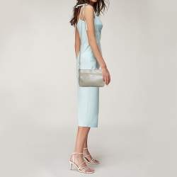 Furla Grey Leather Crossbody Bag