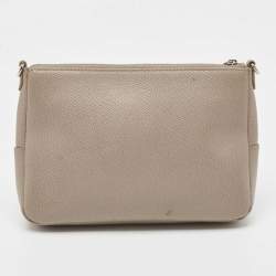 Furla Grey Leather Crossbody Bag