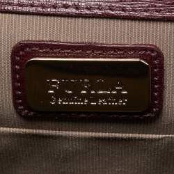Furla Burgundy Leather Metropolis Top Handle Bag