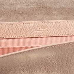 Furla Pink Leather Metropolis Envelope Wristlet Clutch