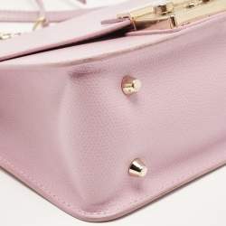 Pre Owned Furla Lilac Leather Metropolis Shoulder Bag